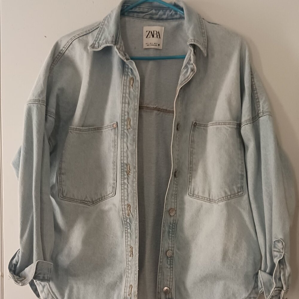 Zara Oversized Denim Shirt